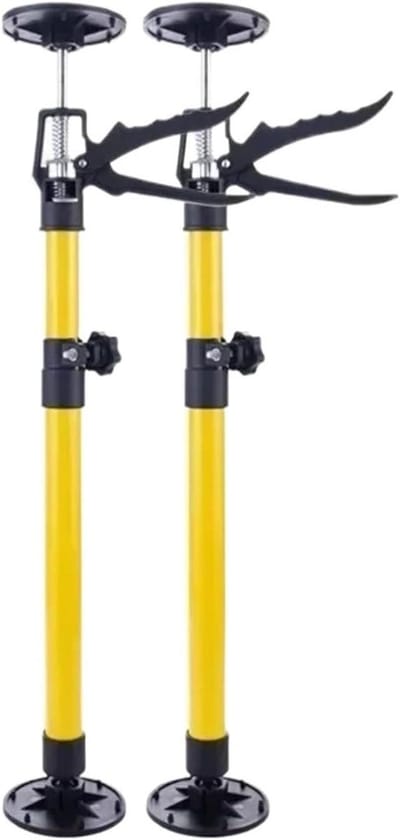 Steunpaal - Steunstang - Meubels Ondersteunen - Telescopisch Verstelbaar - 30-115 cm - Geel