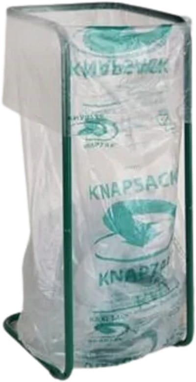Knapzakhouder Groen gelakt | 400L | Knaphouder gecoat | Afvalzakhouder