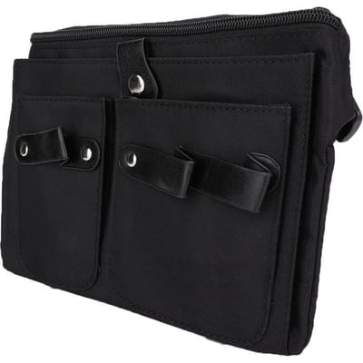 Sac de taille pour ciseaux de coiffure, étui pochette pour ciseaux de salon de coiffure black