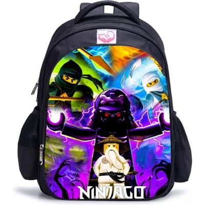 Lego Ninjago Seizoen 5 Cartoon Print Zwarte Rugzak black - large