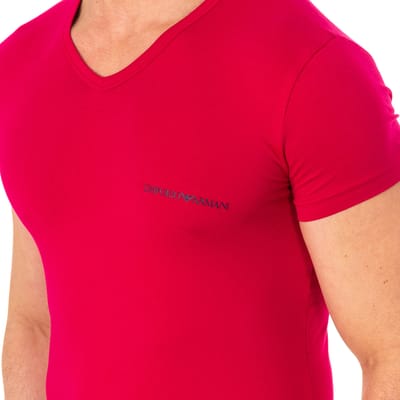 Heren-T-shirt met korte mouwen en V-hals 110810-8P717