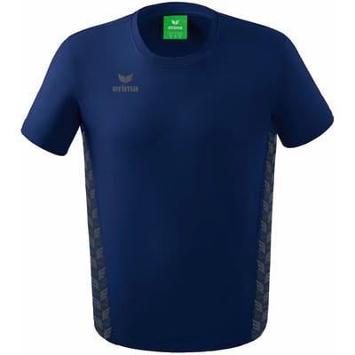 Erima Essential Team T-Shirt Kinderen - Slate Grey / New Navy | Maat: 152