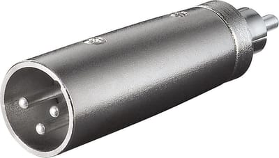 XLR (m) - RCA (m) adapter