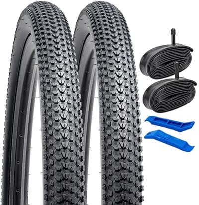Set van 2 opvouwbare 24 inch fietsbanden met binnenbanden voor mountainbikes