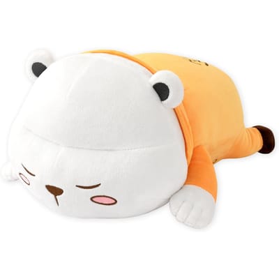 Hoge Kwaliteit 1 Stuk Officieel Gelicentieerde One Piece liggende pluche poppen (Chopper / Bepo / Laboon) – zacht en huidvriendelijk een essentieel cadeau white
