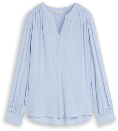 Tom Tailor - Blouse van viscose - Maat 46 - Kentucky Blue