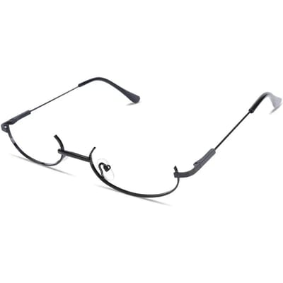 Mode Metalen Brilmontuur Halfframe Zonder Glazen Meisje Chic Harajuku Cosplay Feest Decoratie Accessoires Fotografie Ondersteuning