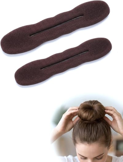 Magische knot maker - Haartwister set - Snelle haarstyling - Set van 2 maten - 16.8 x 7 cm - Zwart
