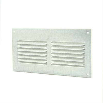 Metalen rechthoekige sleuf rooster 200x100 zink - MR2010ZN