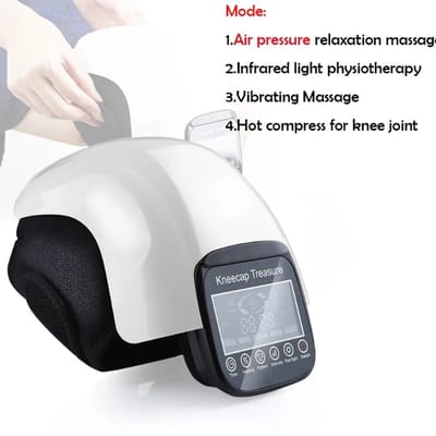 Draadloze Elektrische Verwarmende Kniemassager voor Kniegewrichtspijn Verwarmingsvibratietherapie Brace Ondersteuning Luchtdrukkussen Massager CN