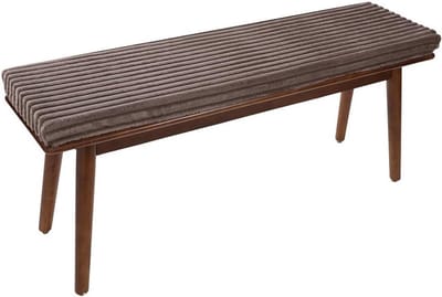 Zacht Bankkussen - Zitkussen Buiten - Terras Ontspanning - Antislip Onderkant - 160x50x5 cm - Bruin