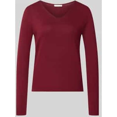 Tom Tailor - Gebreide trui met V-hals - Maat XXL - Preppy Plum