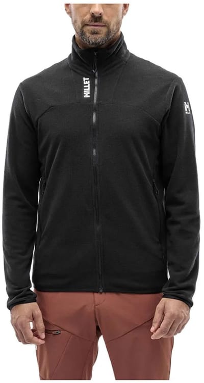 Millet Ubic Lightgrid Fleece Met Volledige Rits Zwart M Man