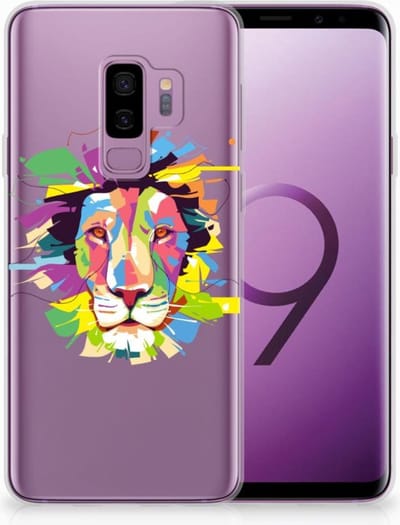 Samsung Galaxy S9 Plus Telefoonhoesje met Naam Lion Color