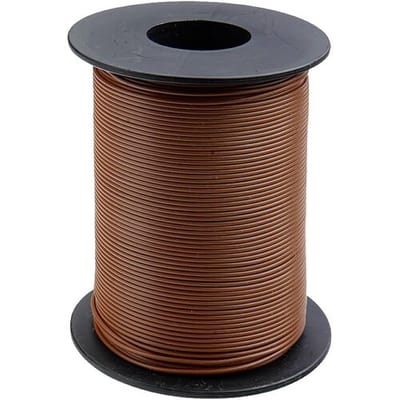Donau Elektronik 125-S25-8 Draad 1 x 0.25 mm² Bruin 25 m