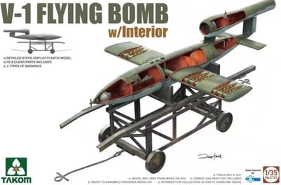 Takom Modelbouwpakket Militaire voertuigen - 2151 V-1 Flying Bomb with Interior Plastic - 1:35 - Modelbouw