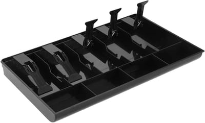 Geldlade Inzet - Kassalade Organizer - Geld Opbergen - Uitneembare Muntbak - 40x24 cm - Zwart