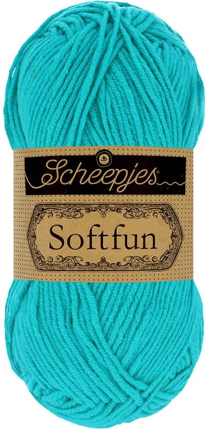 Scheepjes Softfun 50g - 2423 Bright Turquoise