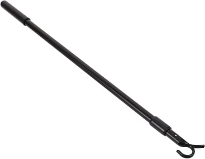 Telescopische Raamstang - Trekstang Gordijn - Vensterdecoratie Bediening - Verstelbare Lengte - 35-60 cm - Zwart