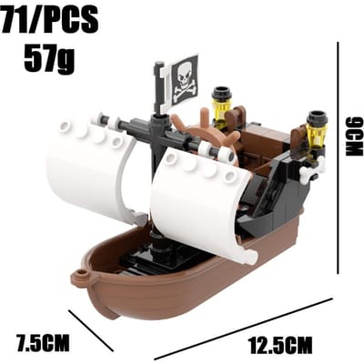 Stedelijk gebied Hoge Kwaliteit Creativiteit Hoge Kwaliteit Middeleeuws Hoge Kwaliteit Piraat Hoge Kwaliteit Schip Hoge Kwaliteit Vissen Hoge Kwaliteit Boot Zet samen