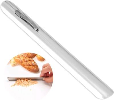 Kruimelverwijderaar Roestvrijstaal - Tafelreiniger Eten - Snel Tafel Schoon - Gebogen Rand Clip - Compact Lichtgewicht