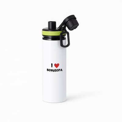 Hacebo® - I love bonusopa waterfles met draaidop groen - Opa - de liefste bonusopa - verjaardag - cadeautje voor opa - opa artikelen - kado - geschenk - water fles - 850ML