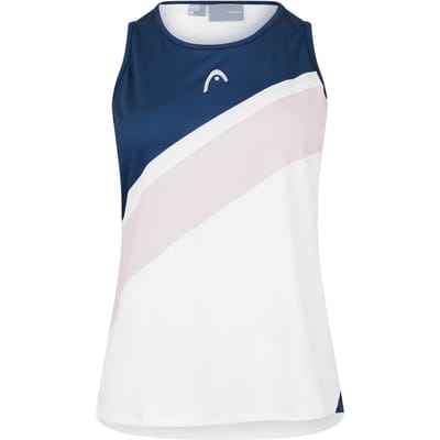 Head Tanktop met kleurblokken voor dames (Wit/Navy/Roze)