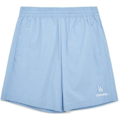 Shorts droits à imprimé logo lettre Los Angeles Dodgers MLB Unisexe Bleu Clair 3ASMB0333-07SBL XS white
