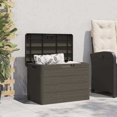 vidaXL - Kussenbox - 77,5x44,5x53 - cm - polypropeen - bruin