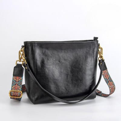 Leren Retro Dames Schoudertas, Toplaag Leer Grote Capaciteit Handgedragen Crossbody Tas, Dames Hoogwaardige Tote Bag gray