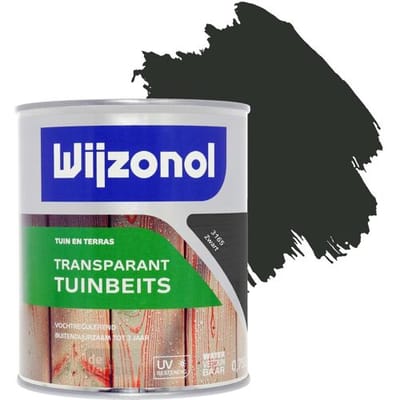Wijzonol Transparant Tuinbeits - Zwart - 0,75 liter