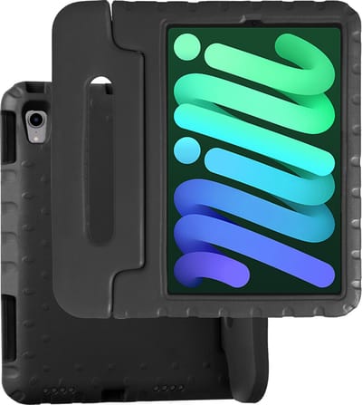 Hoesje Geschikt voor Apple iPad Mini 6 (2021) - 8.3 inch - 6e Generatie - Kinderhoes Shockproof Bumper - Kidsproof Case - Tablet Hoes - Kinder Hoes Cover - Zwart