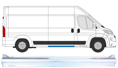 Volledige dorpel schuifdeur voor Opel Movano 2021-2026 / Rechts