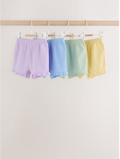 Next - Meisjes - Set van 4 babyshorts - Geel