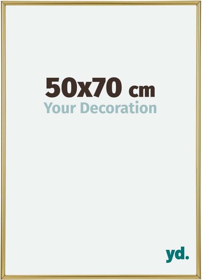 Your Decoration - Fotolijst 50x70 cm - Kunststof - Goud - Annecy