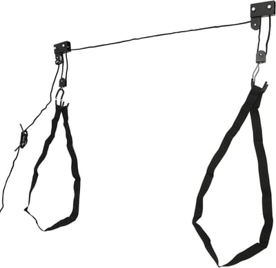 Kajak Fietslift - Plafond Takel - Garage Opslag - 57 kg Draagkracht - 16m Touw - Zwart