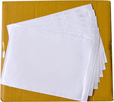 100x Transparante Verzendzakken 18x25 cm - Zelfklevende Pakket Enveloppen voor Facturen en Labels