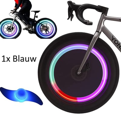 Spaakverlichting I Fietslicht Wiel I Fietswielverlichting I Fietslamp Wiel I LED Fietsverlichting I Blauw I 1 Stuk