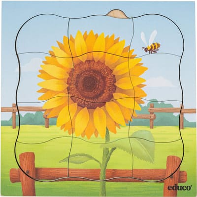 Groeipuzzel boerderij - Zonnebloem