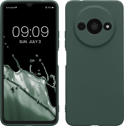 kwmobile telefoonhoesje geschikt voor Xiaomi Redmi A3 - Hoesje voor smartphone - Precisie camera uitsnede - In mosgroen