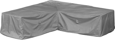 Beschermhoes voor loungeset L-vorm | 255 x 255 x 80 cm | polyesterweefsel van het type Oxford 600D, kleur: grijs.