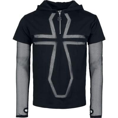 Heartless - Gothic Shirt met lange mouwen - Mannen Draven Longsleeve - L tot 3XL - voor Mannen - zwart