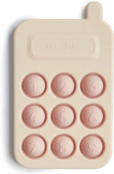 Mushie Pop It Telefoon Sensorische Siliconen Speelgoed