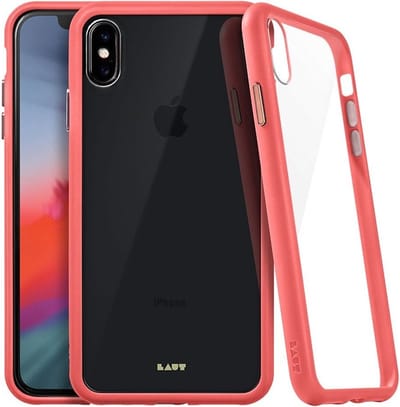 LAUT - Accents iPhone XS Max Hoesje | roze/transparant