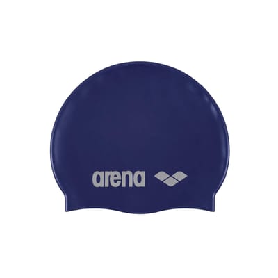 Arena Unisex Volwassen Klassieke Silicone Zwemcap (Denim/Zilver)