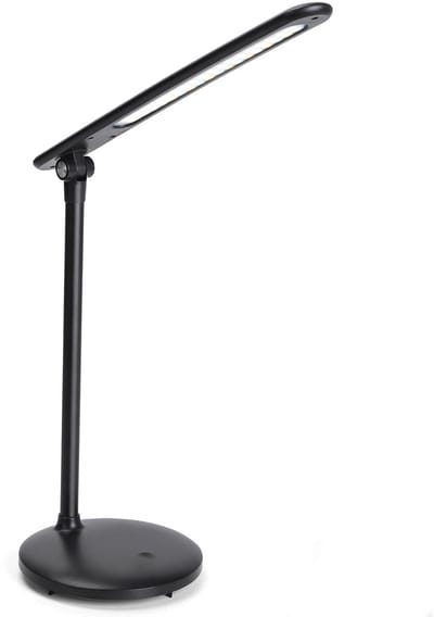 Aigostar Bureaulamp LED Dimbaar - 2700K - 6500K - USB Opladen - Opvouwbaar - Smart Touch - Leeslamp - 3W - Zwart