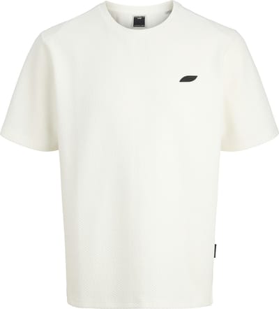 Jack & Jones T-shirt Jcopuffer Tee Ss Crew Neck Smu 12267072 Marshmallow/structure Mannen Maat - M