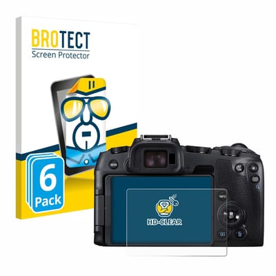BROTECT - Screenprotector voor Canon EOS RP - Folie Beschermfolie transparant 6 Stuks
