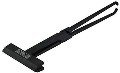 Dek Tang - Dak Tang - Dakbedekking Werk - Verstevigd Mondstuk - 160mm Lengte - Zwart Geel