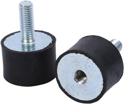 Vibratiedempers en rubberen schokdempers voor luchtcompressoren, dieselmotoren en waterpompen, set van 4 stuks